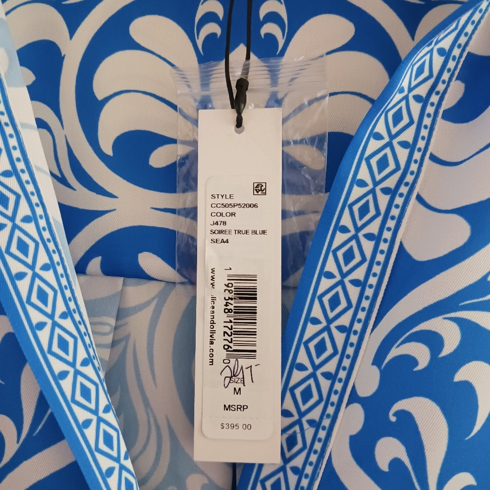 Alice + Olivia Oversize Button Front Mixed Print Kiva Shirt - Picture 4 of 9